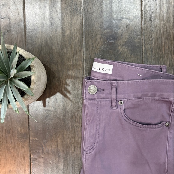 🌸 3/$25 LOFT | Lavender Women's Jeans - Picture 2 of 8